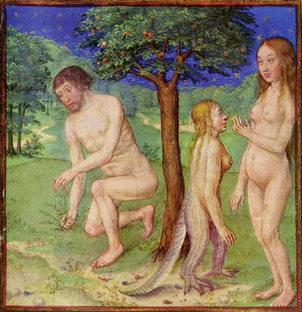 Lilith svadi Adama a Evu